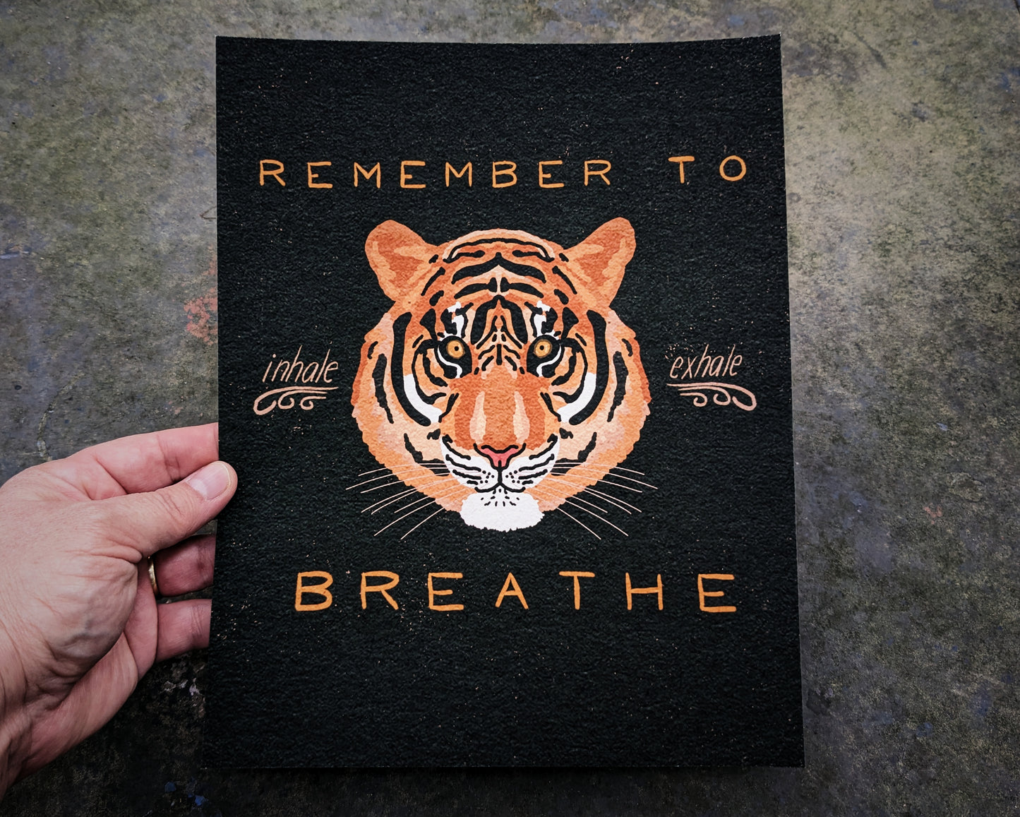 Remember to Breathe Archival Print