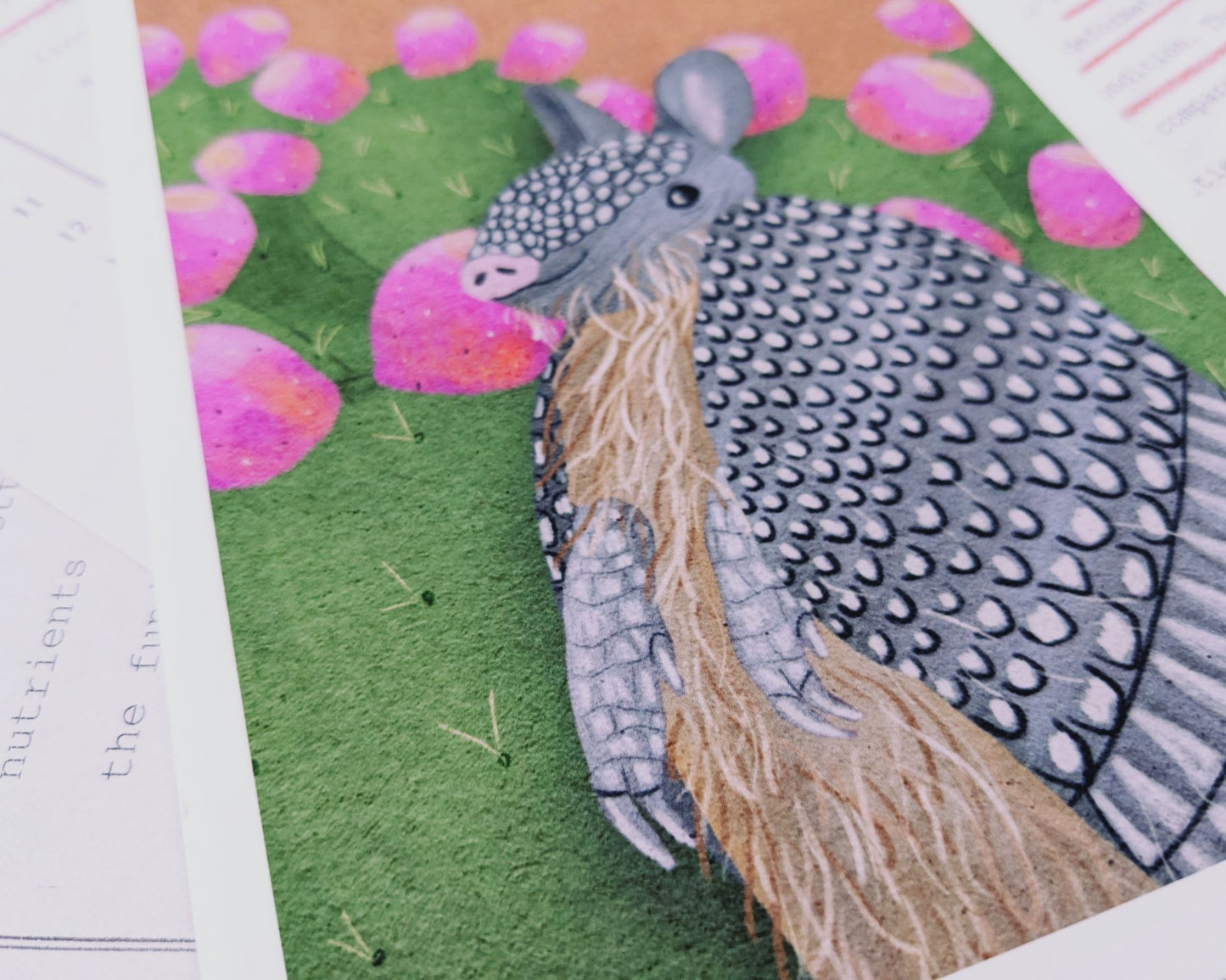 Armadillo Greetings Archival Print