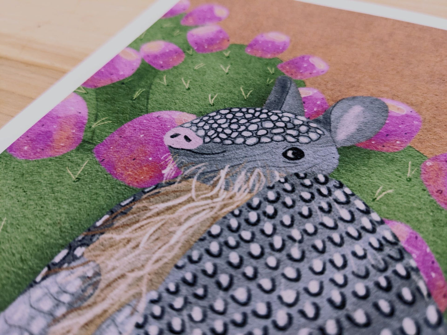 Armadillo Greetings Archival Print