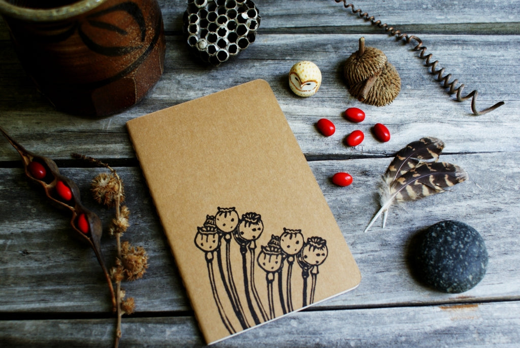 Poppy Flower Notebook