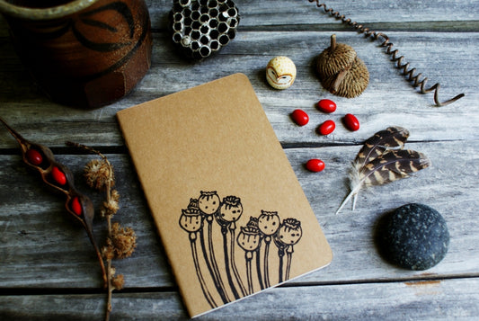 Poppy Flower Notebook