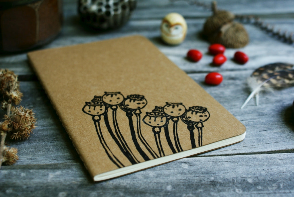 Poppy Flower Notebook