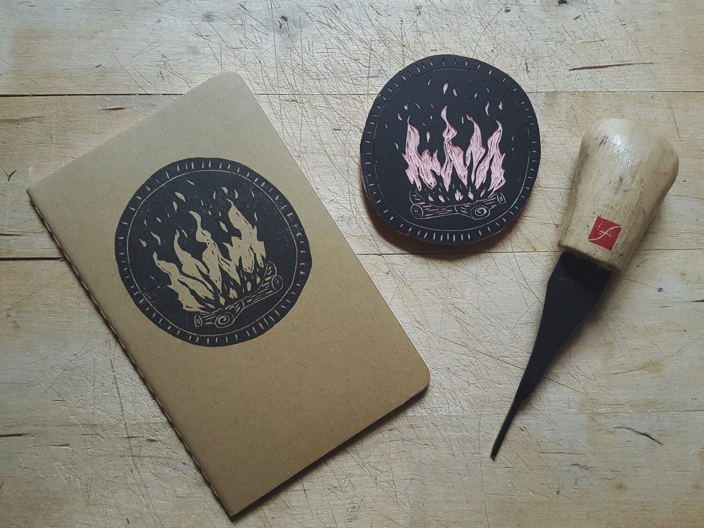 Winter Campfire Notebook