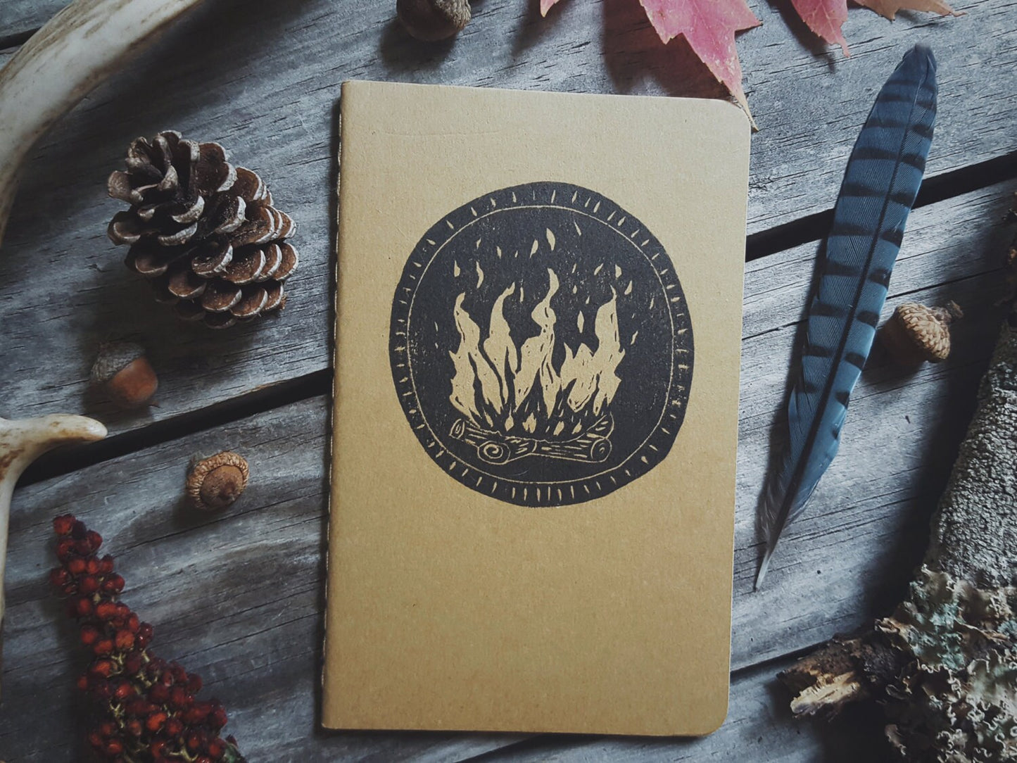 Winter Campfire Notebook