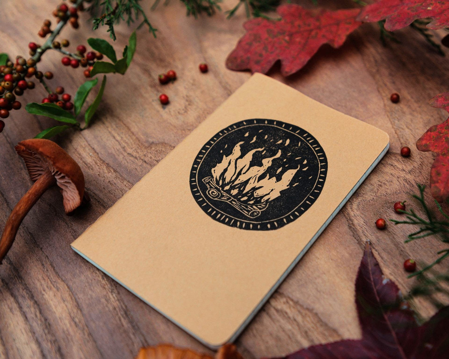 Winter Campfire Notebook