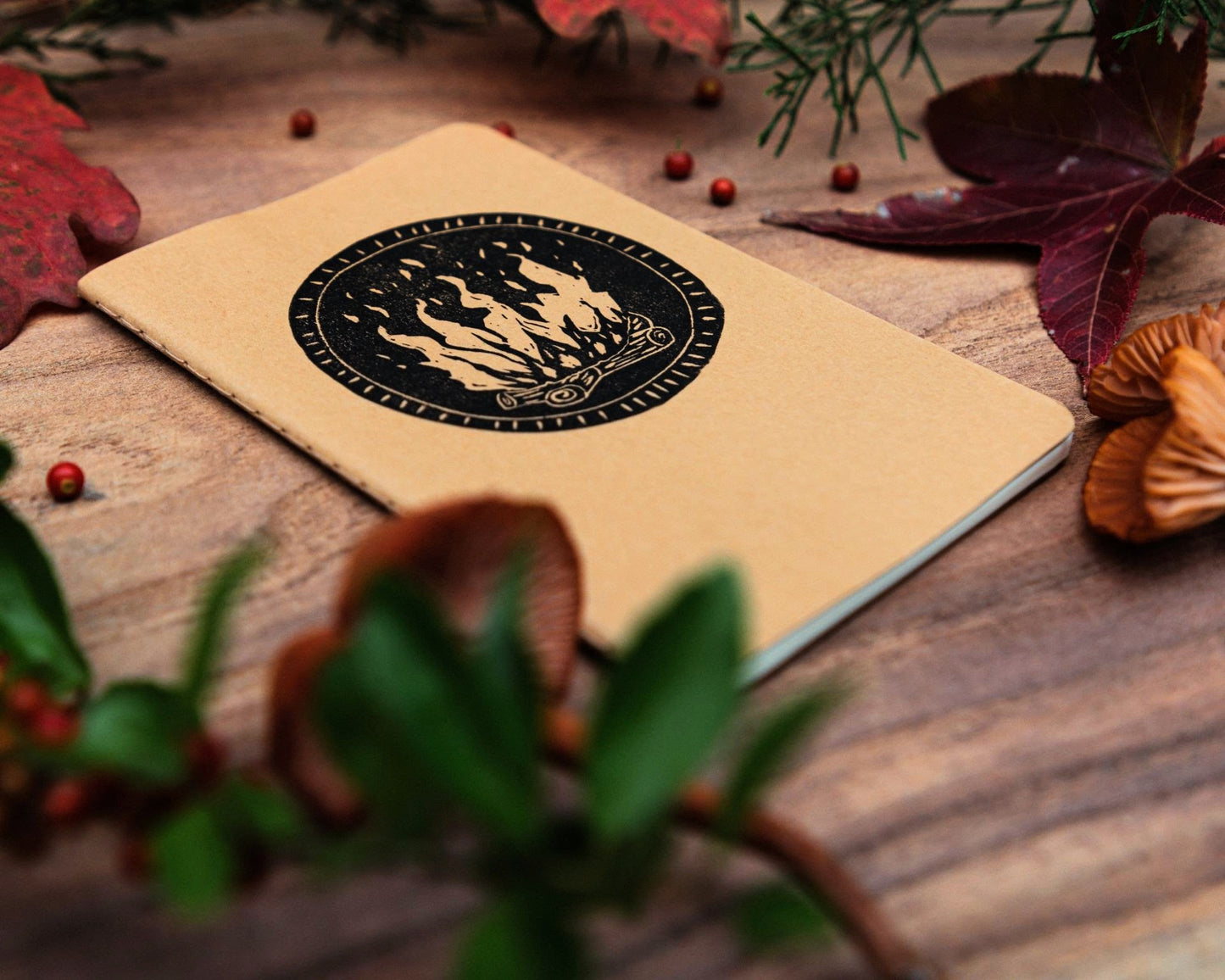 Winter Campfire Notebook