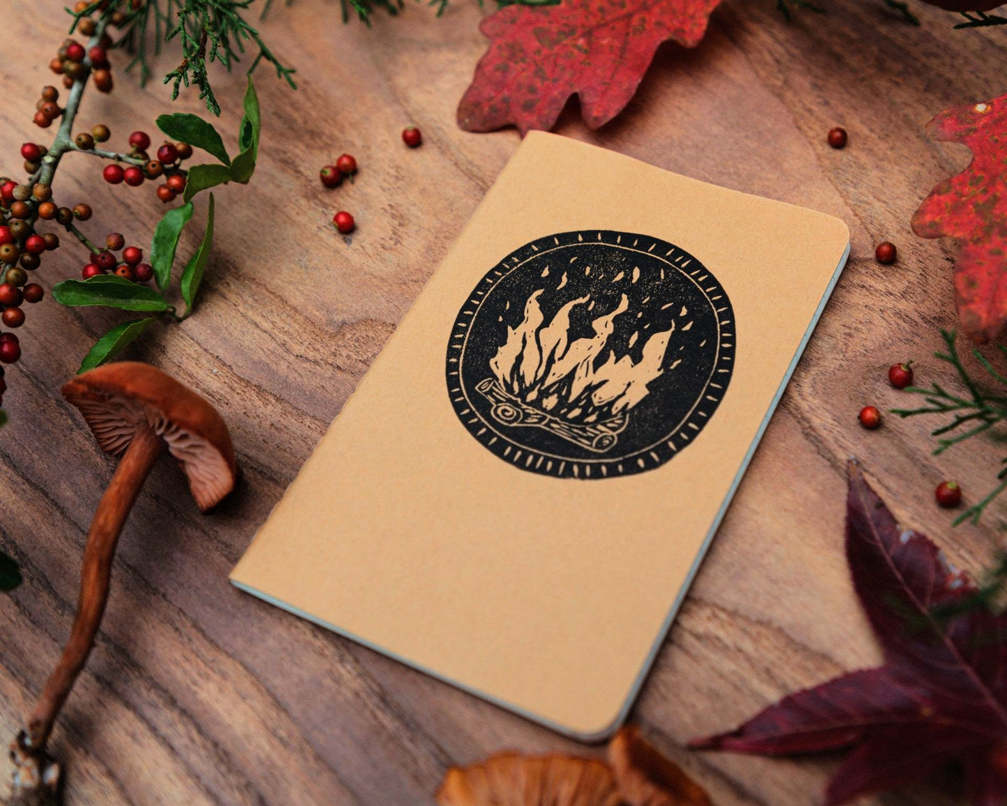 Winter Campfire Notebook