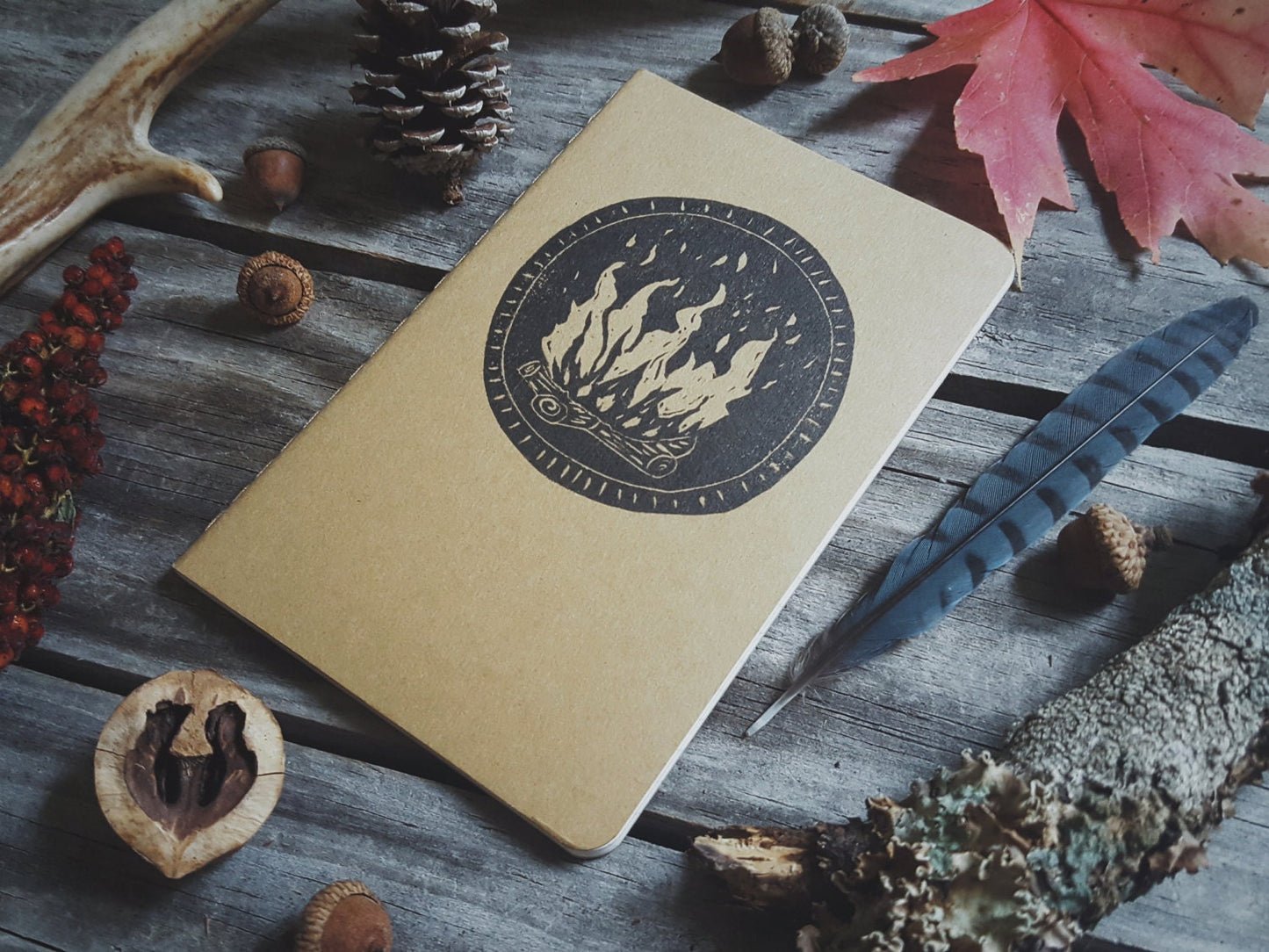 Winter Campfire Notebook