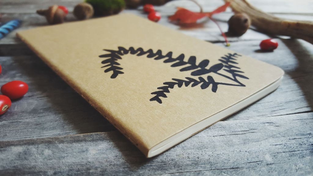 Ebony Spleenwort Fern Notebook