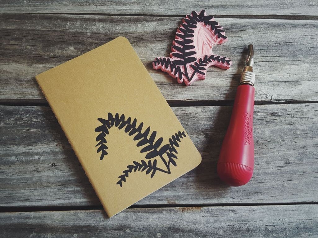 Ebony Spleenwort Fern Notebook